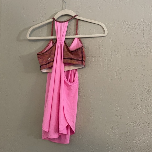 Lululemon Tuck me in Vintage Pink Bra Tank Combo - Picture 7 of 7